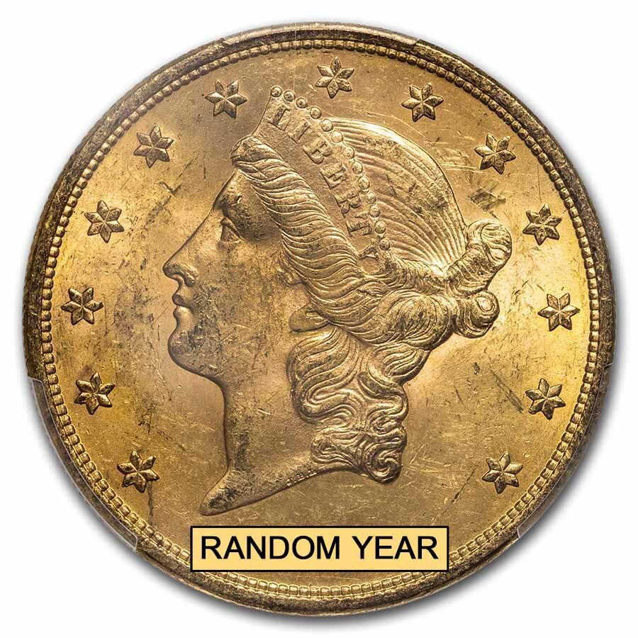 $20 Liberty Gold Double Eagle MS-62 PCGS (Pre-1900)