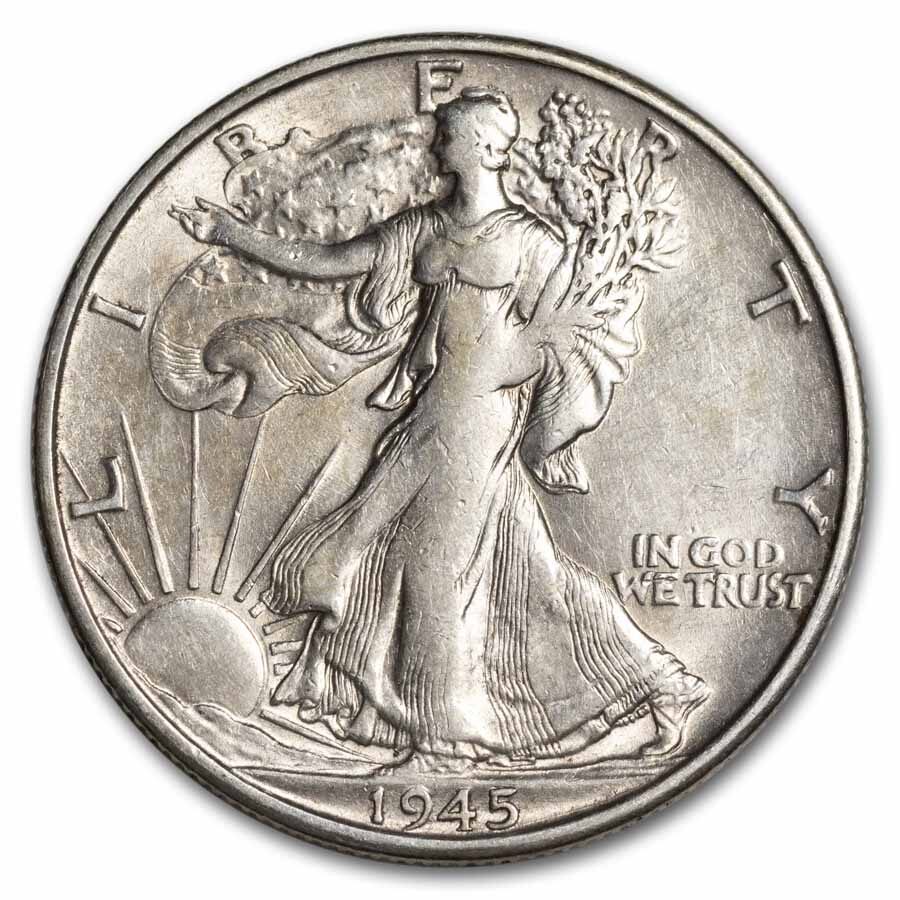 1945-S Walking Liberty Half Dollar XF
