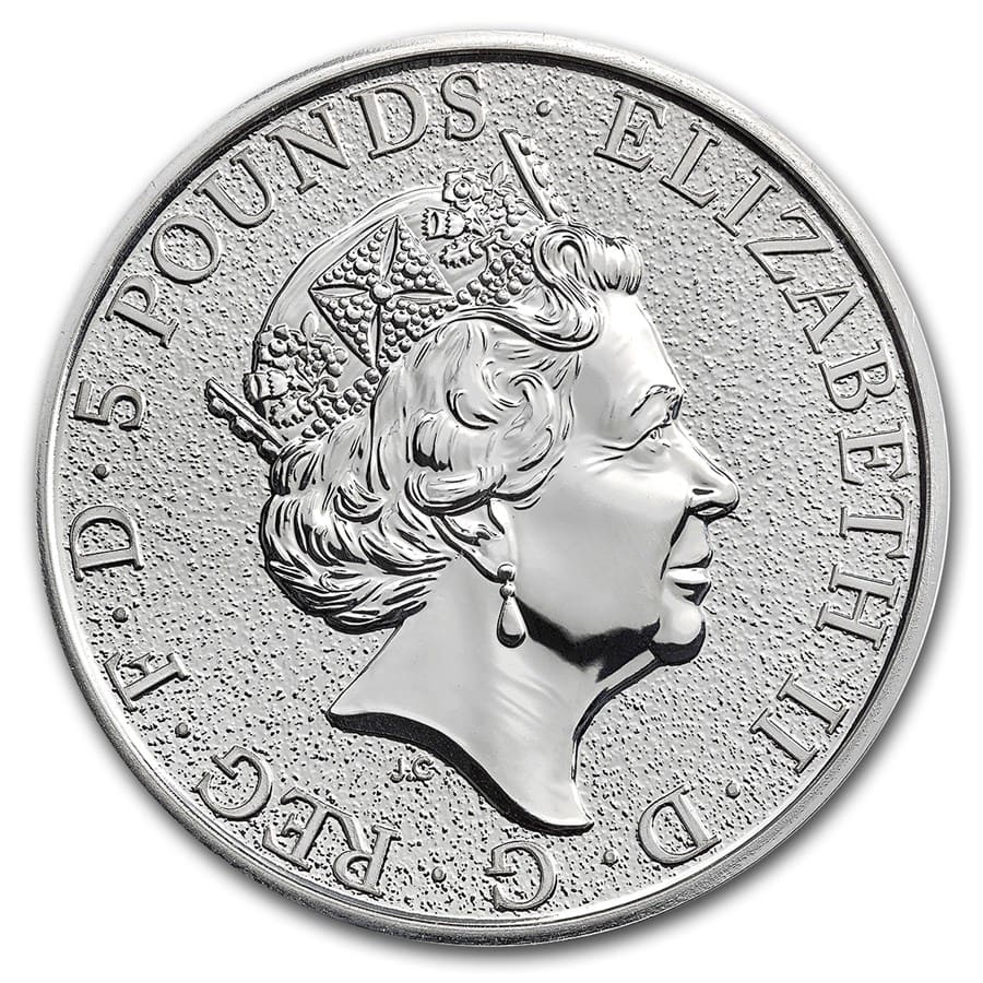 2016 Great Britain 2 oz Silver Queen's Beasts The Lion