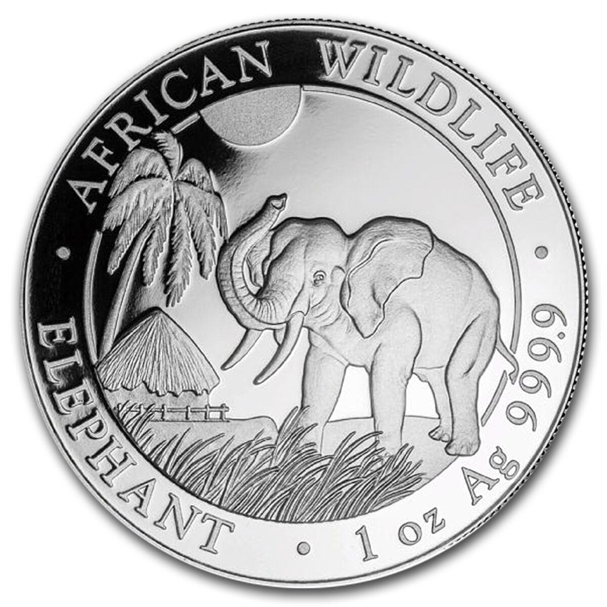 2017 Somalia 1 oz Silver Elephant (MintDirect® Premier Single)