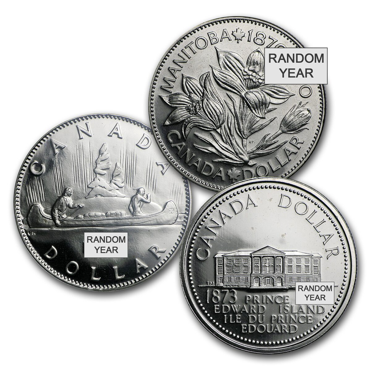 1968-2016 Canada Nickel-Clad Dollar BU/Proof