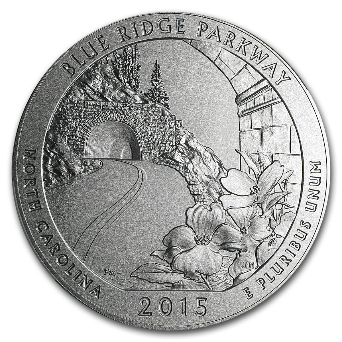 2015-P 5 oz Silver ATB Blue Ridge SP-70 NGC (Early Release)