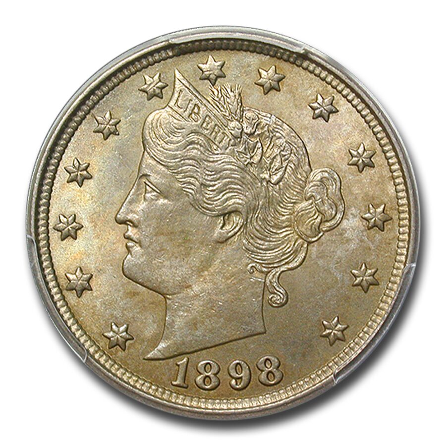 1898 Liberty Head V Nickel MS-64 PCGS