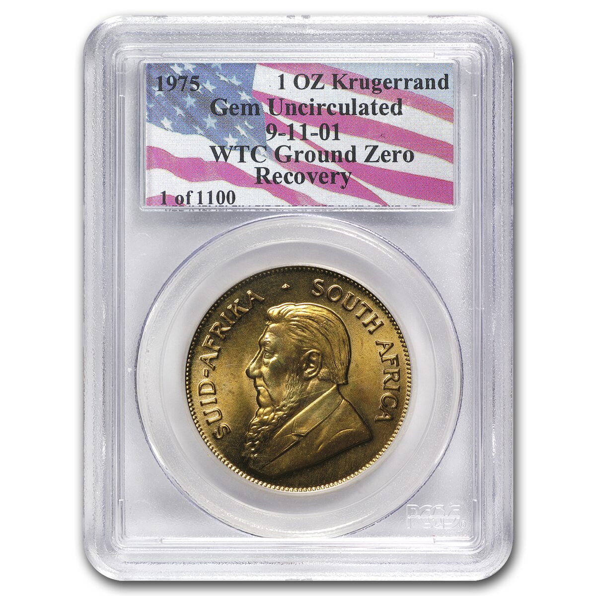 1975 South Africa 1 oz Gold Krugerrand Gem Unc PCGS (WTC)