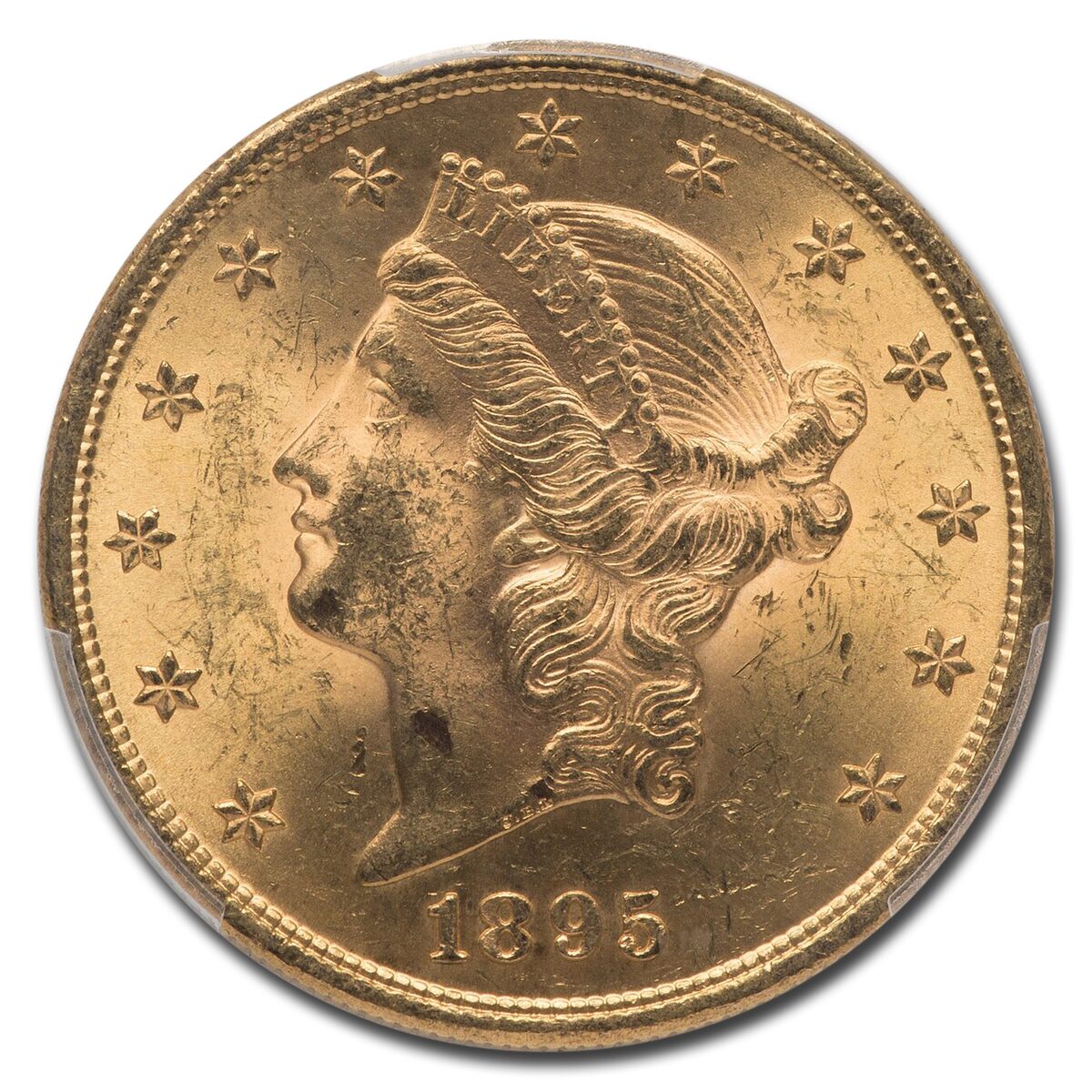1895 $20 Liberty Gold Double Eagle MS-62 PCGS