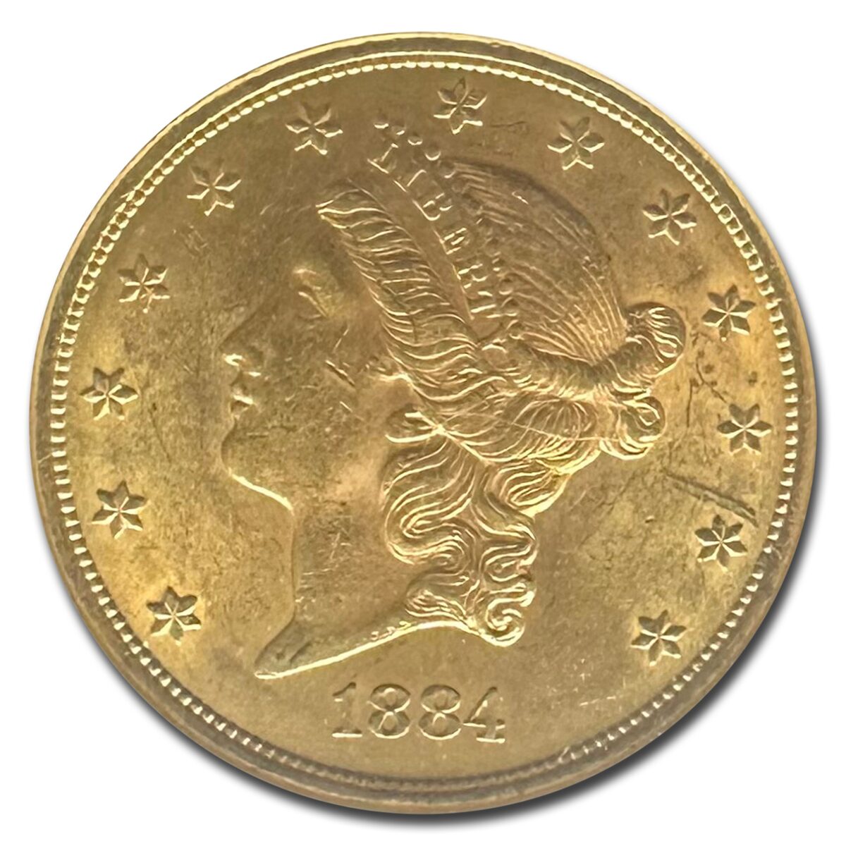 1884-S $20 Liberty Gold Double Eagle MS-61 NGC