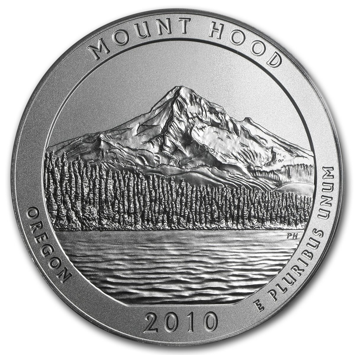 2010-P 5 oz Silver ATB Mount Hood SP-69 PCGS
