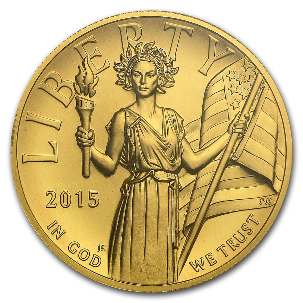 2015-W High Relief American Liberty Gold MS-70 PCGS (Gold Foil)