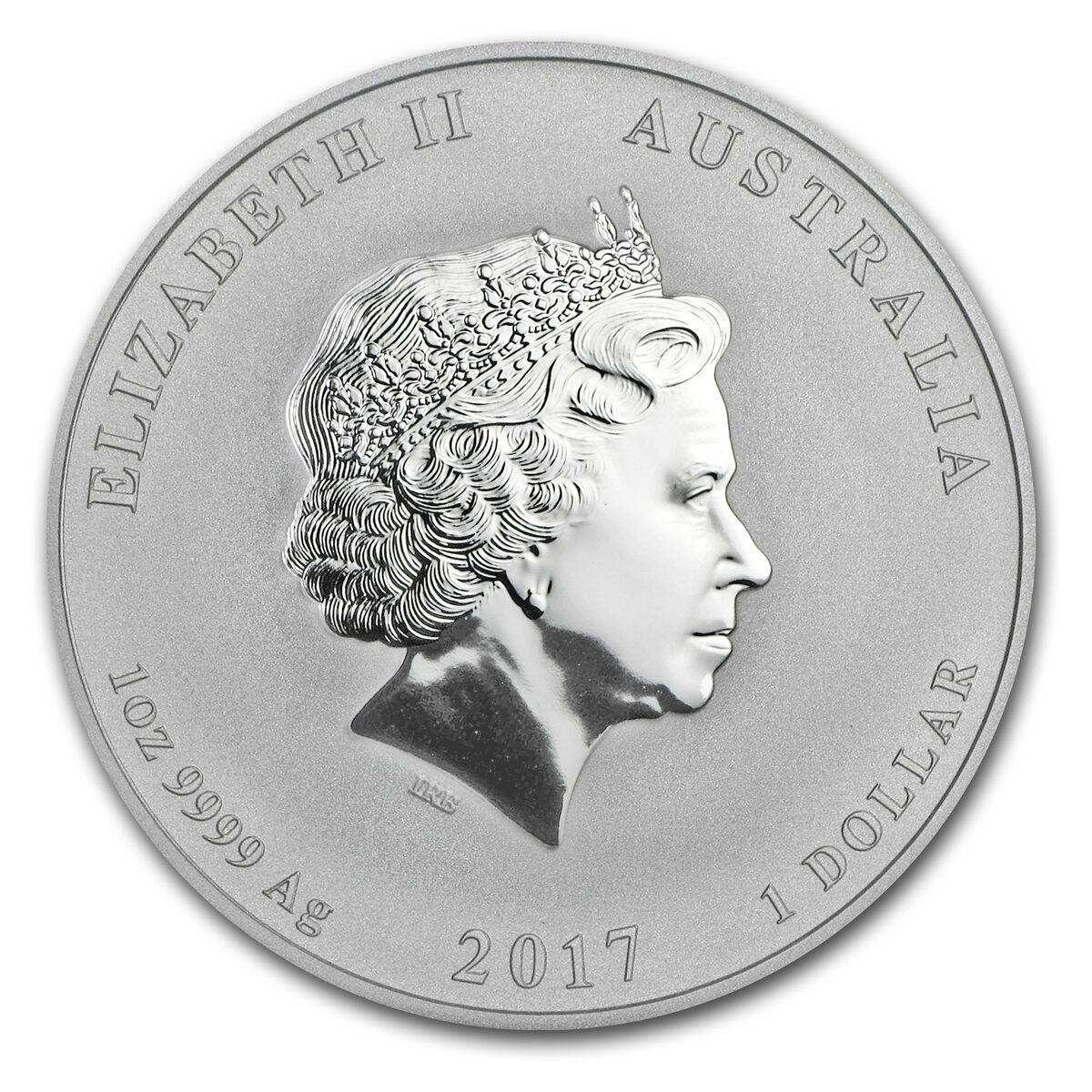 2017 Australia 1 oz Silver Lunar Rooster BU (Series II)