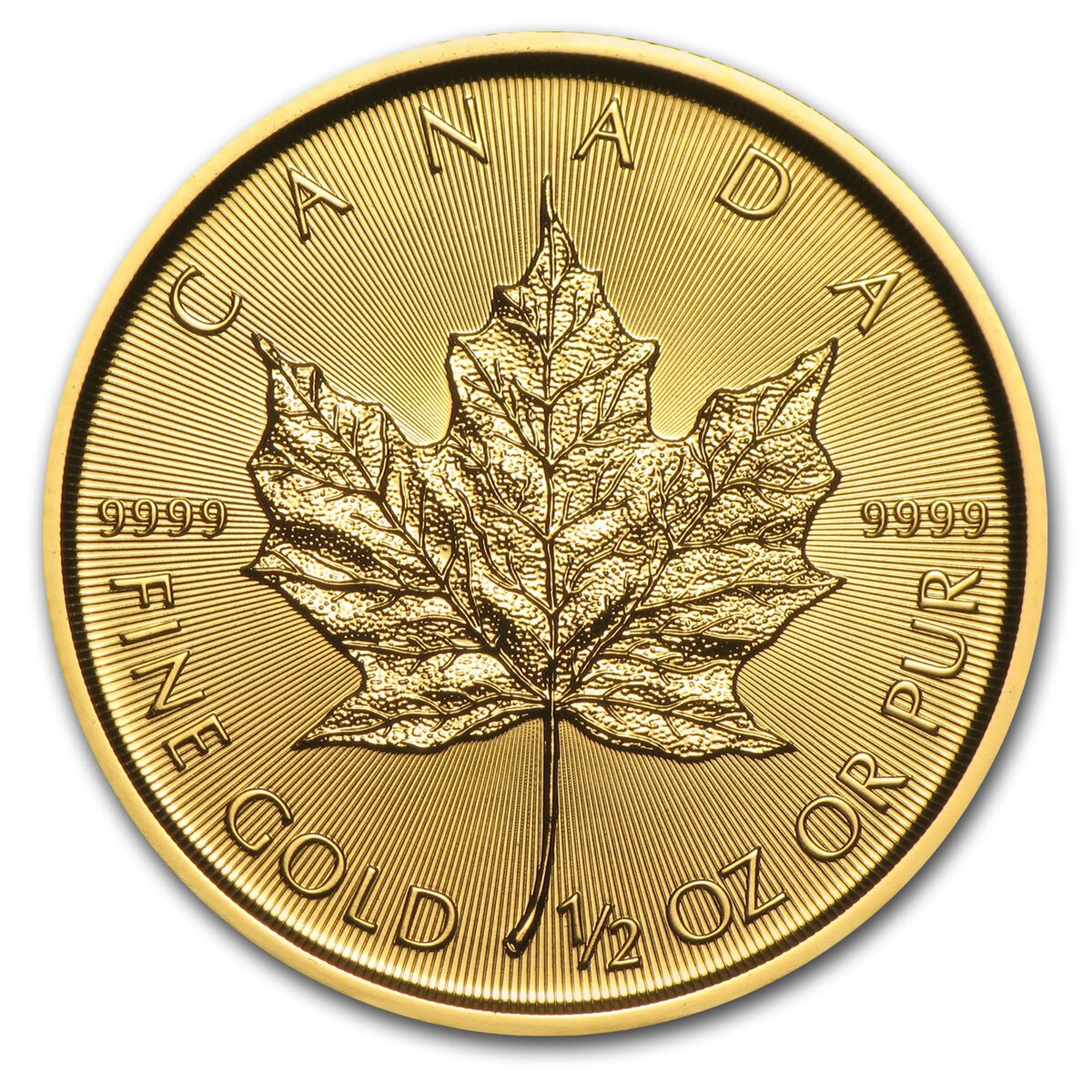 2017 Canada 1/2 oz Gold Maple Leaf BU