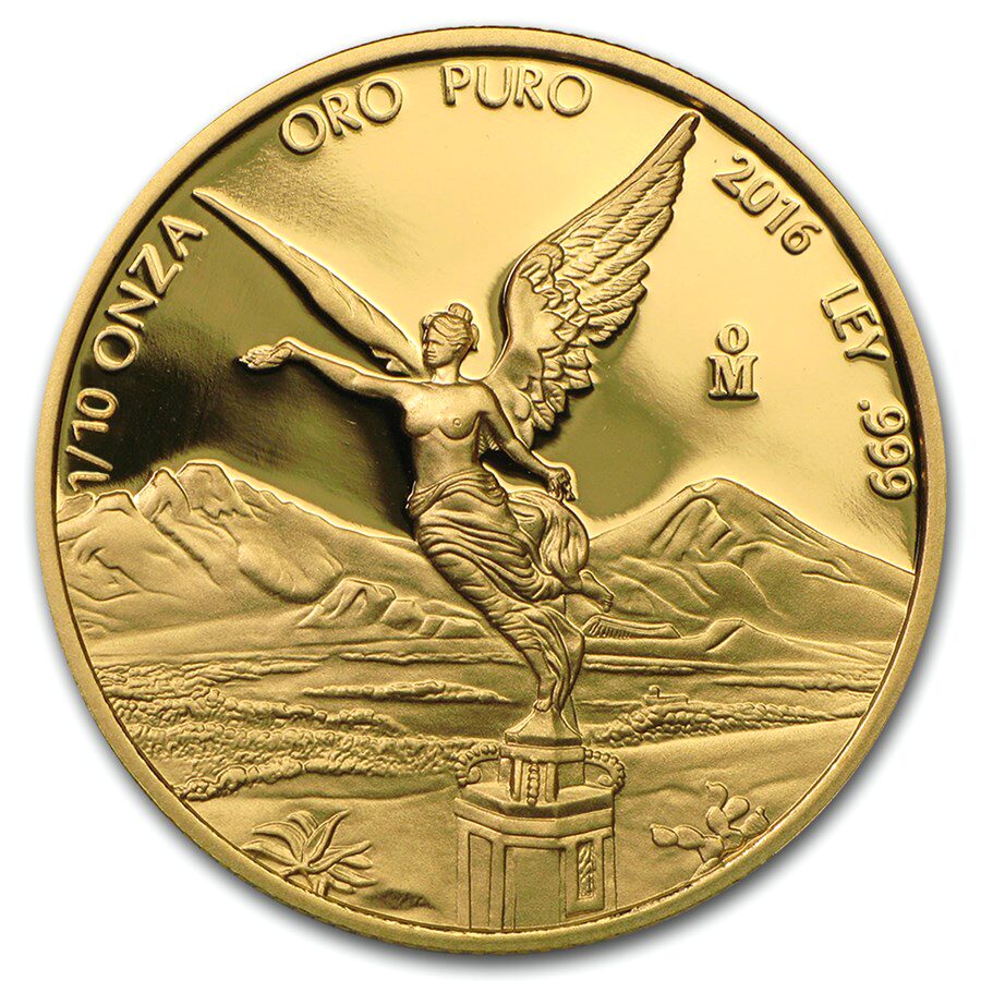 2016 Mexico 1/10 oz Proof Gold Libertad