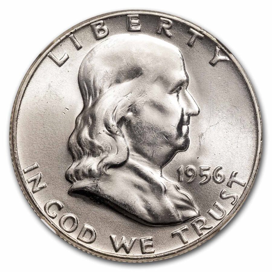 1956 Franklin Half Dollar MS-64 NGC