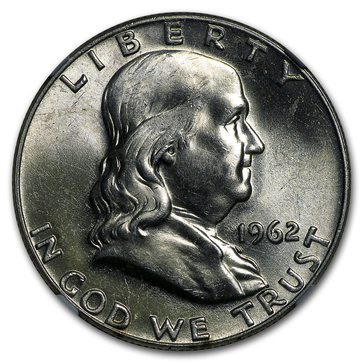 1962-D Franklin Half Dollar MS-64 NGC