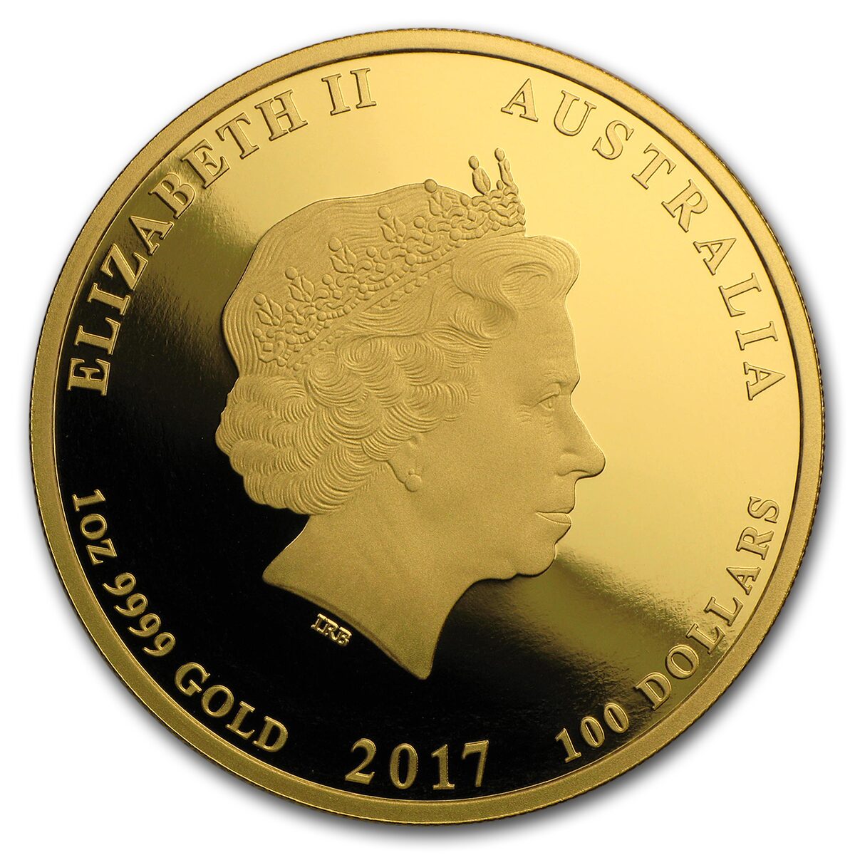 2017 Australia 1 oz Gold Lunar Rooster Proof (w/Box & COA)