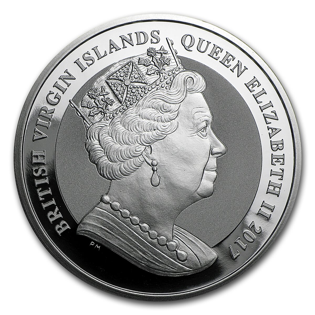 2017 British Virgin Islands 1 oz Silver Pegasus Reverse Proof