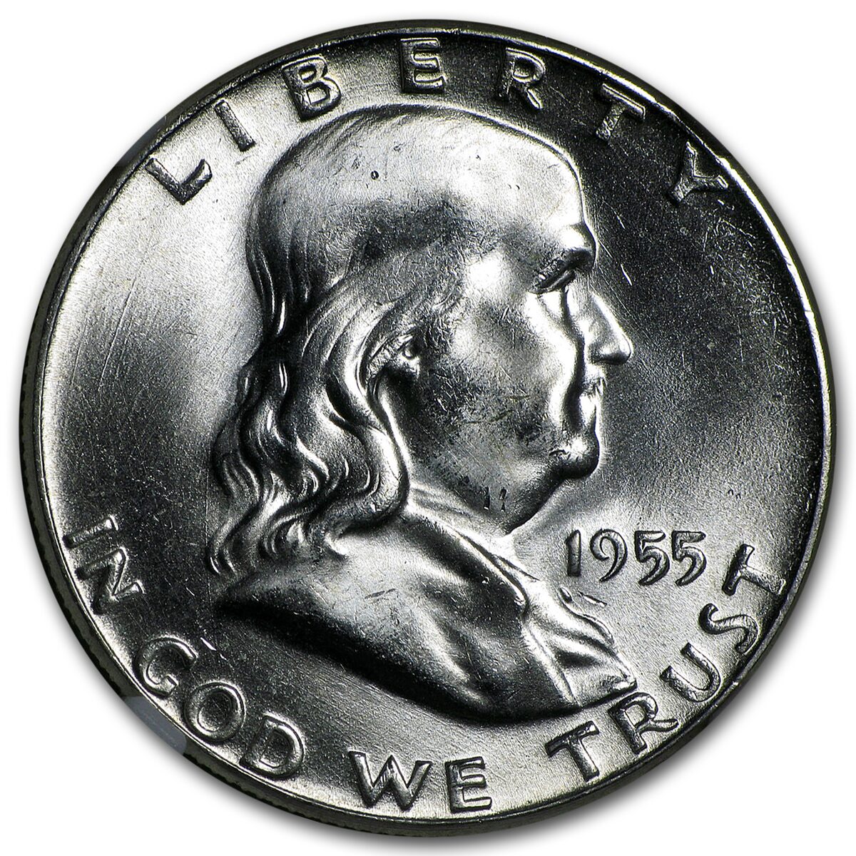 1955 Franklin Half Dollar MS-65 NGC (Bugs Bunny)