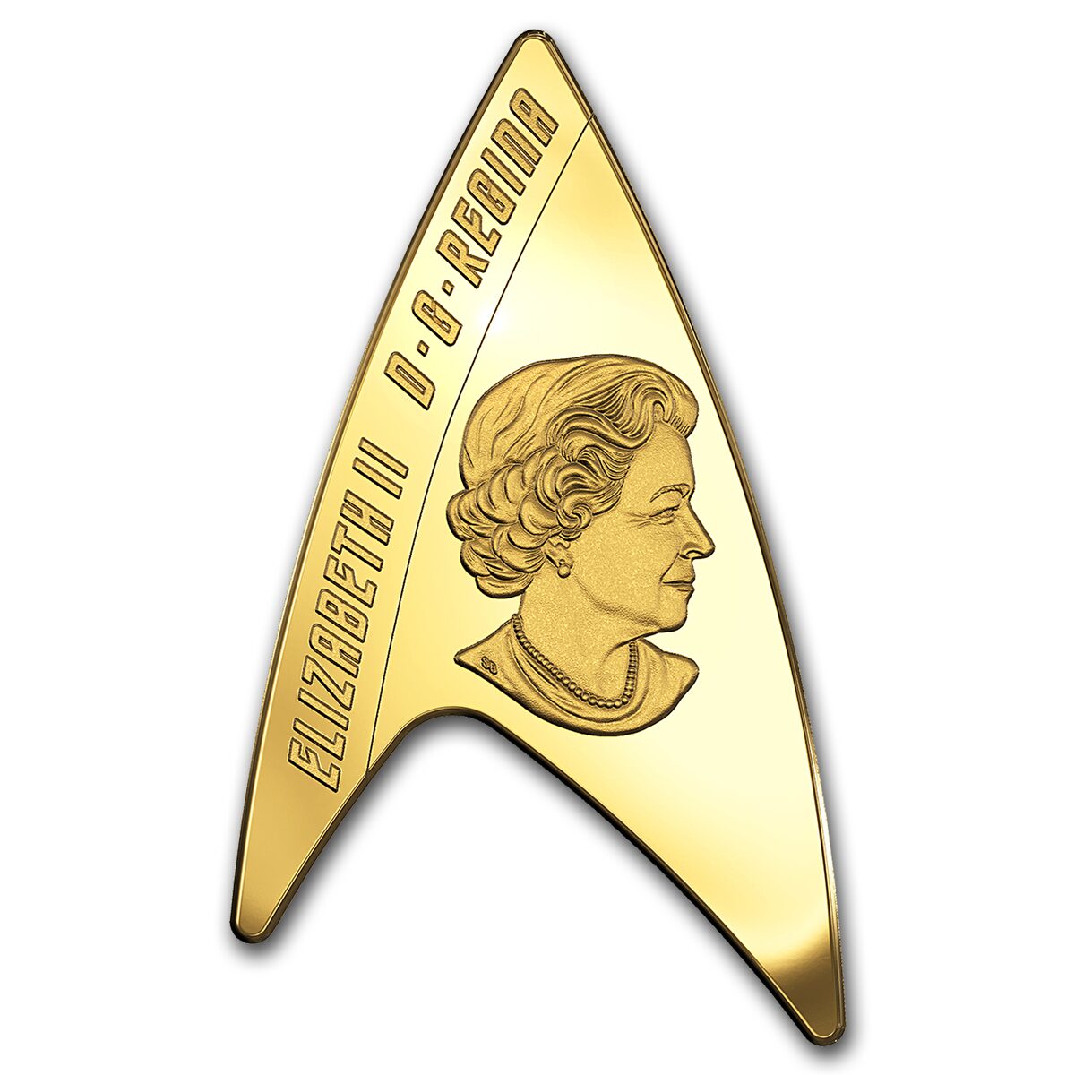2016 Canada 1/2 oz Proof Gold $200 Star Trek Delta Shaped Coin