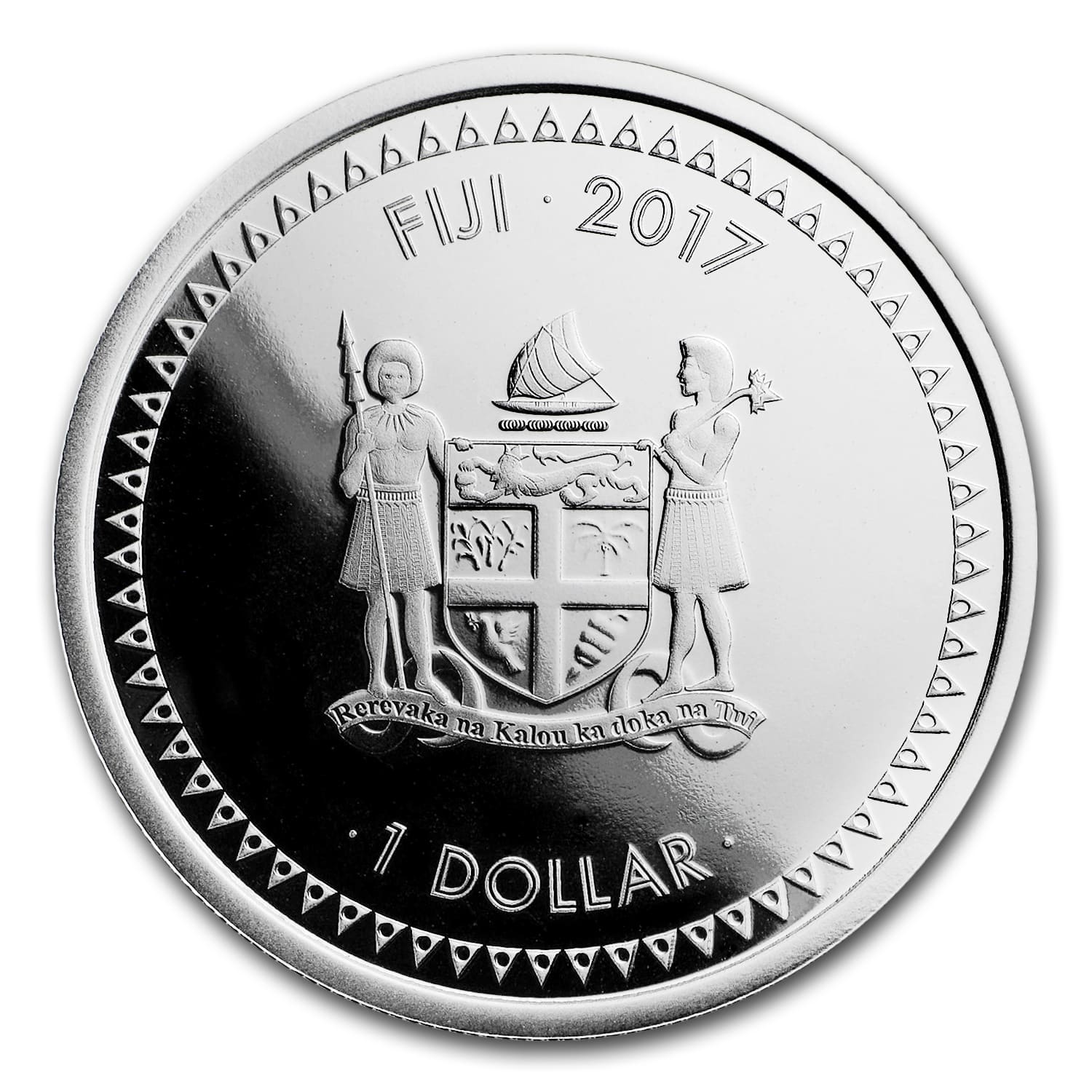 2017 Fiji 1 oz Silver Great Wave Proof (Colorized)