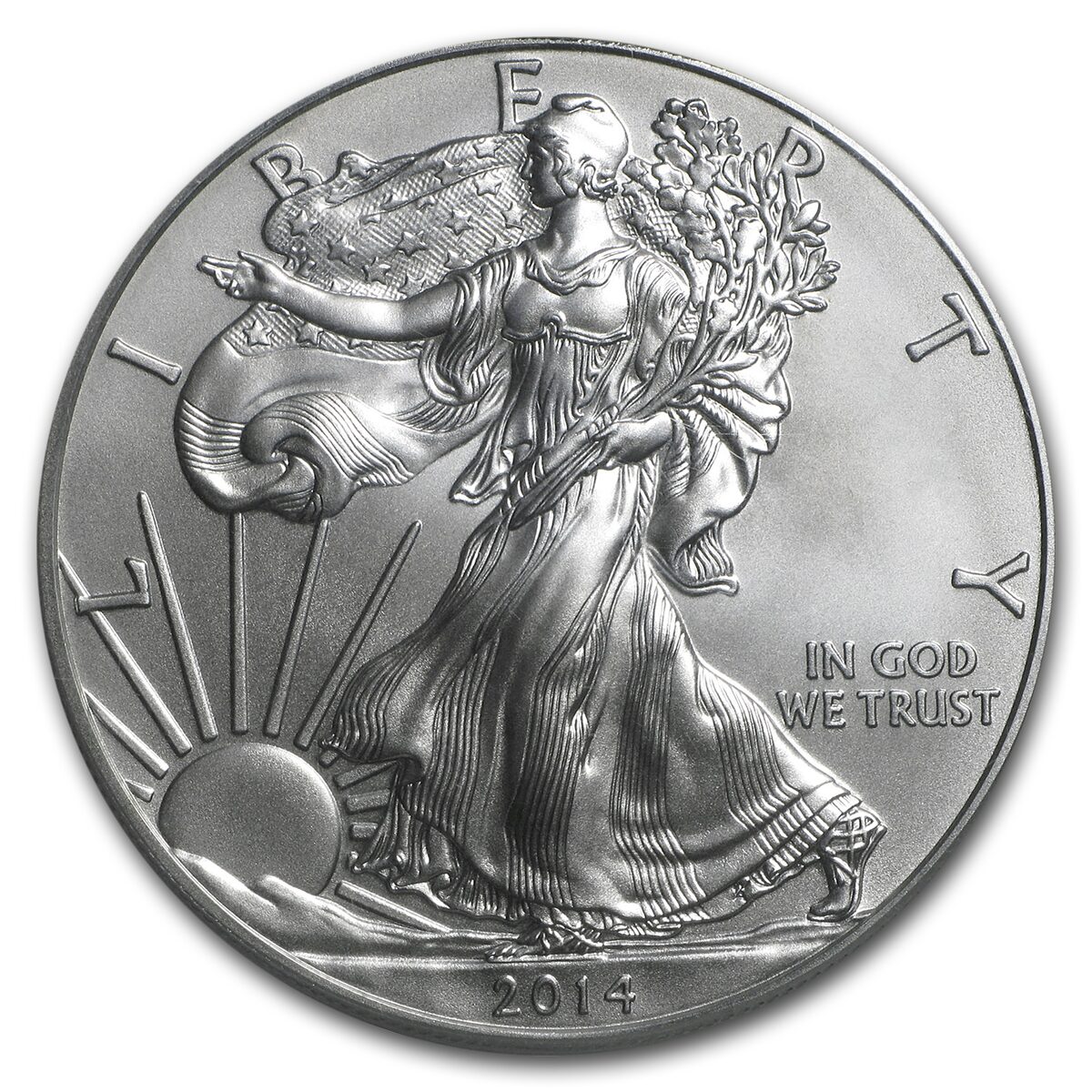 2014-W Burnished American Silver Eagle SP/MS-70 PCGS