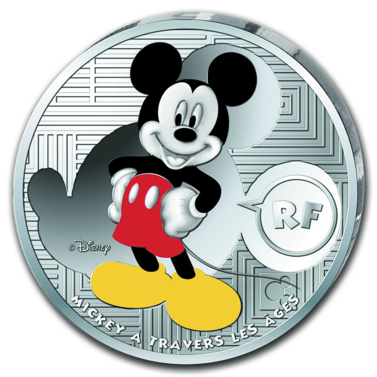 2016 France Silver €10 Mickey Through the Ages Proof