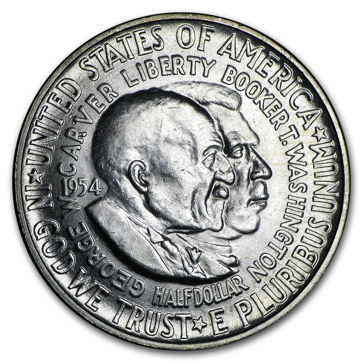 1954 Washington-Carver Half Dollar BU