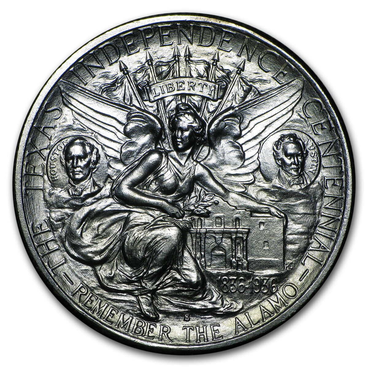 1938-S Texas Independence Centennial Half BU