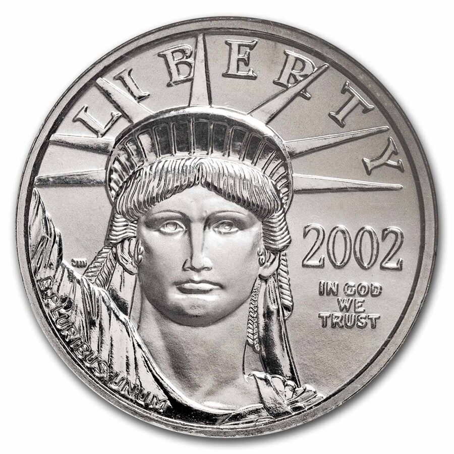 2002 1/4 oz American Platinum Eagle MS-69 NGC