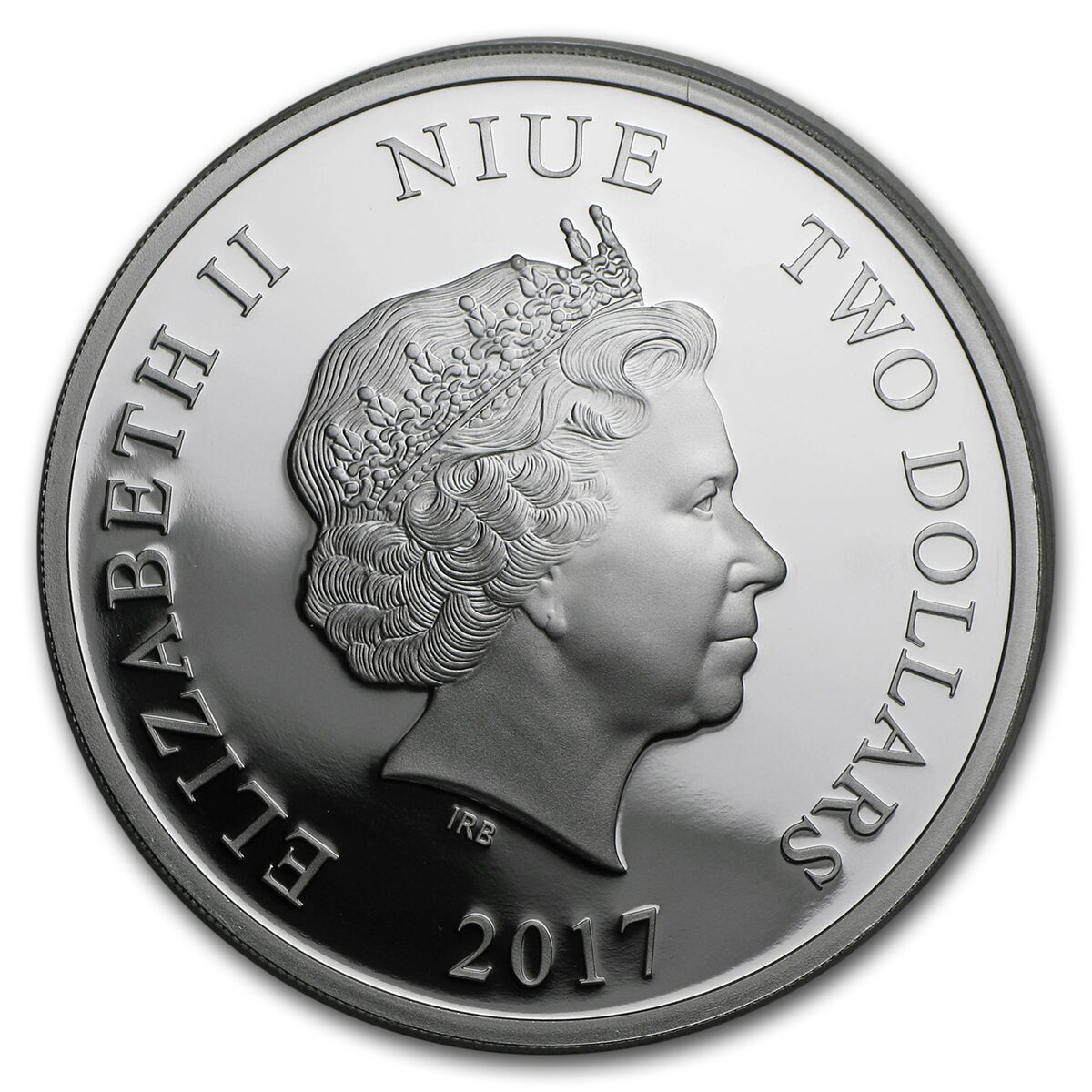 2017 Niue 1 oz Silver $2 Love is Precious Lovebirds