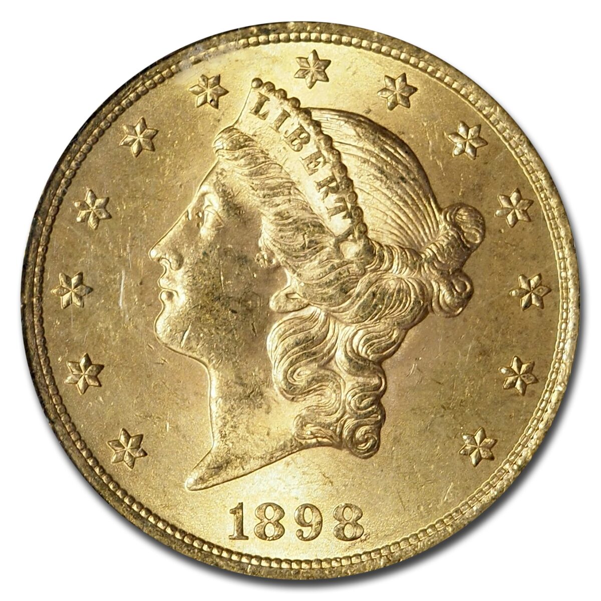 1898 $20 Liberty Gold Double Eagle MS-63 PCGS