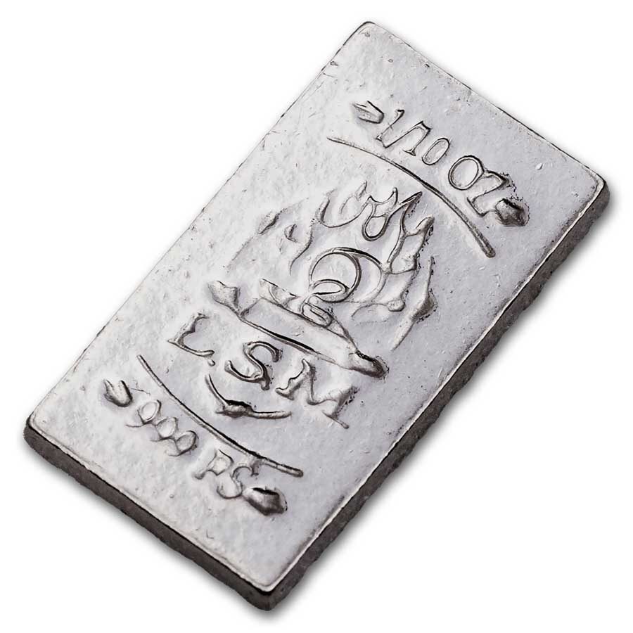 1/10 oz Silver Bar - Secondary Market