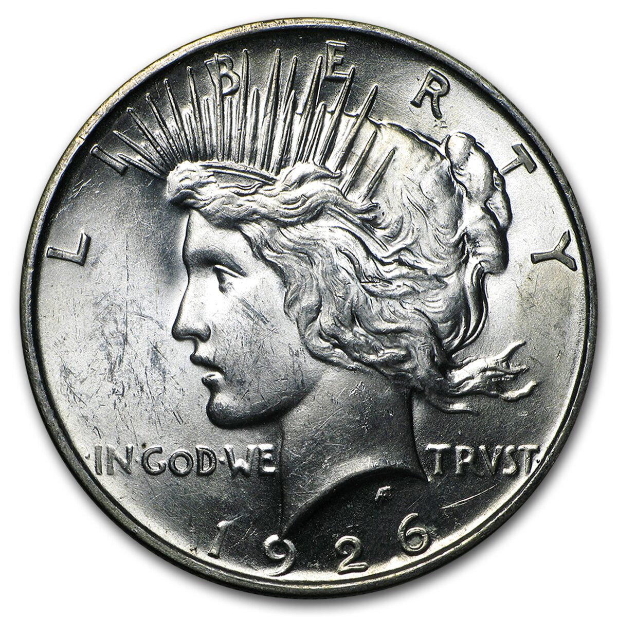 1926-D Peace Dollar BU