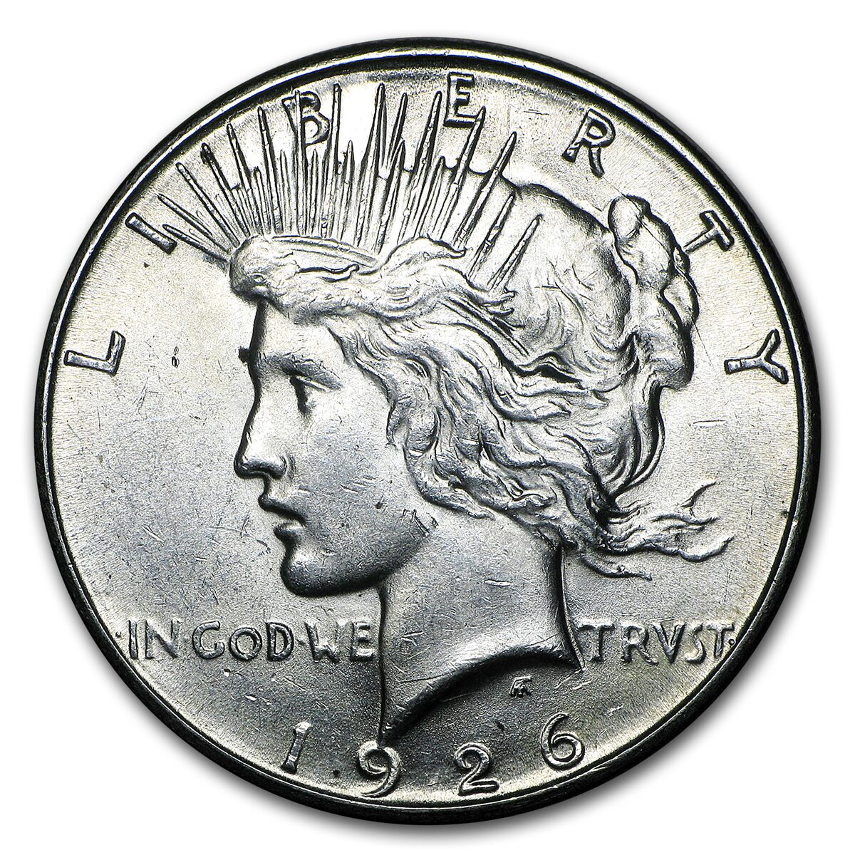 1926-S Peace Dollar AU-58