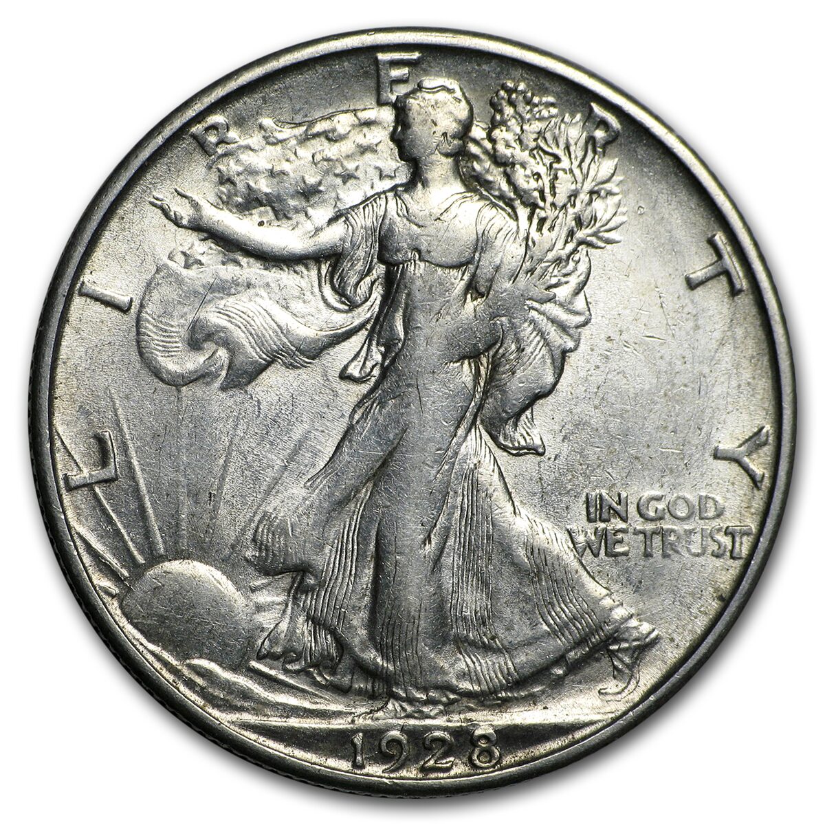 1928-S Walking Liberty Half Dollar XF