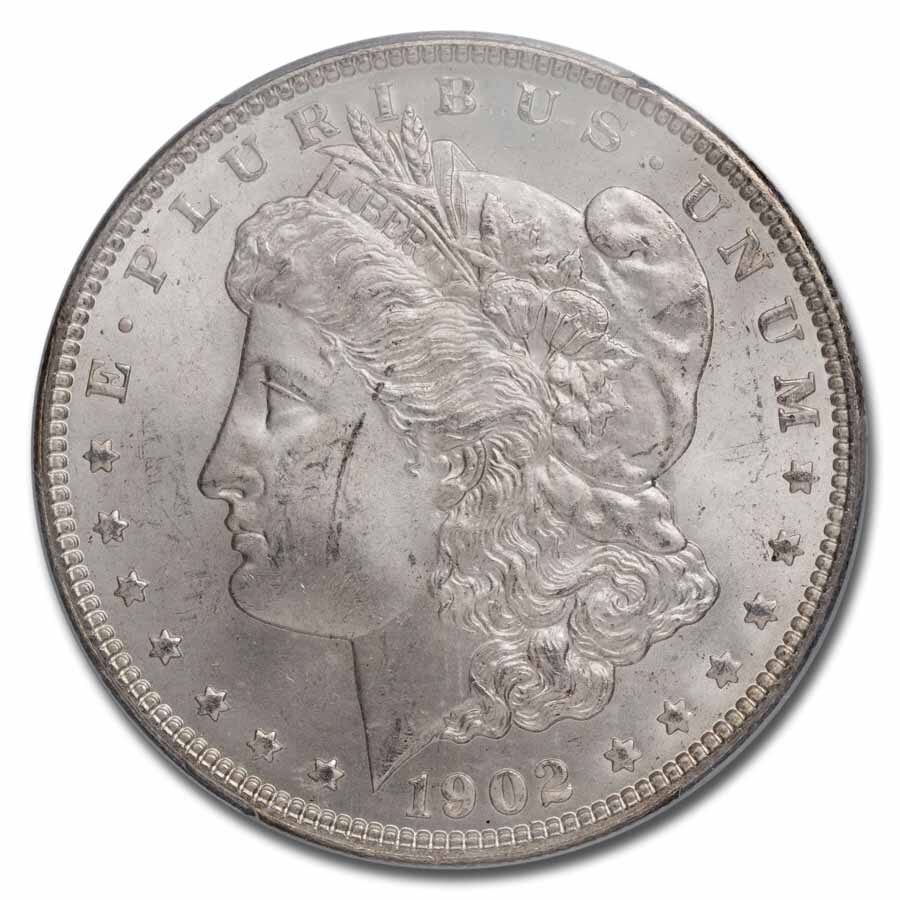 1902 Morgan Dollar MS-64 PCGS