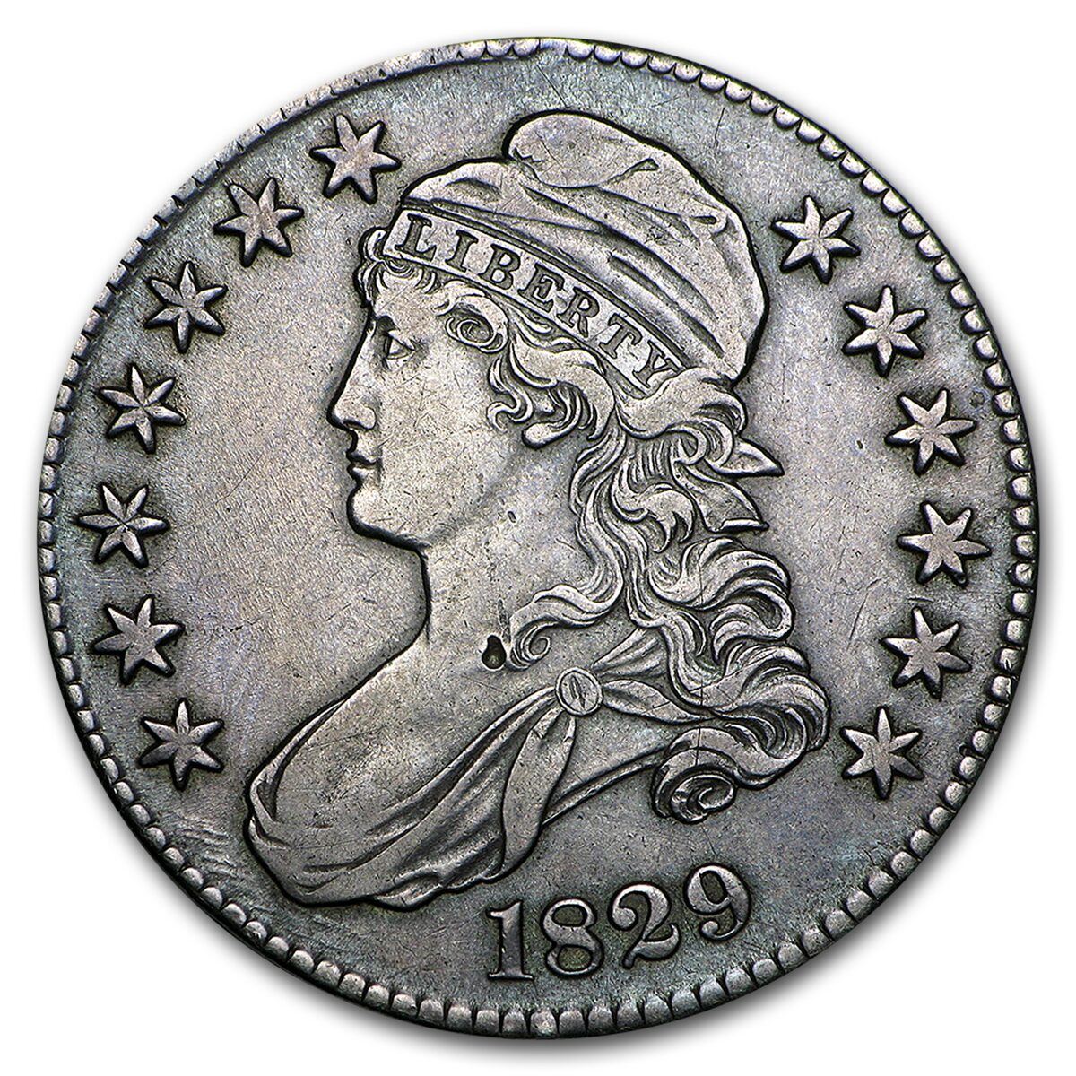 1829 Bust Half Dollar XF (Sm Letters)