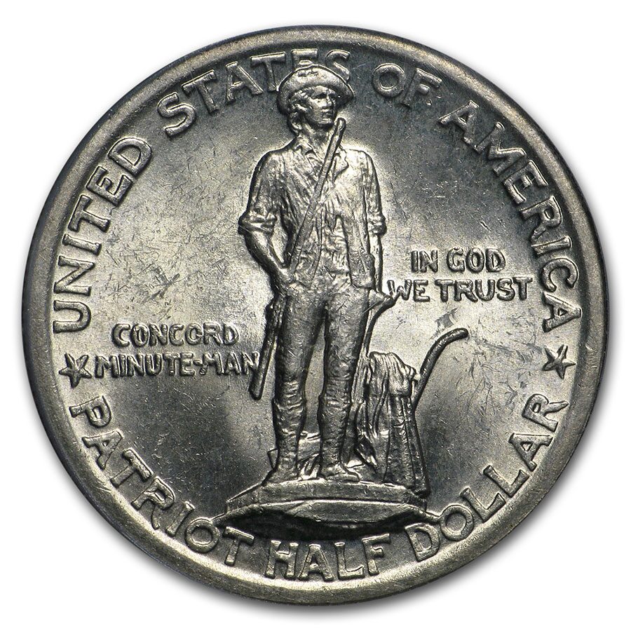1925 Lexington Concord Sesquicentennial Half Dollar MS-64 PCGS