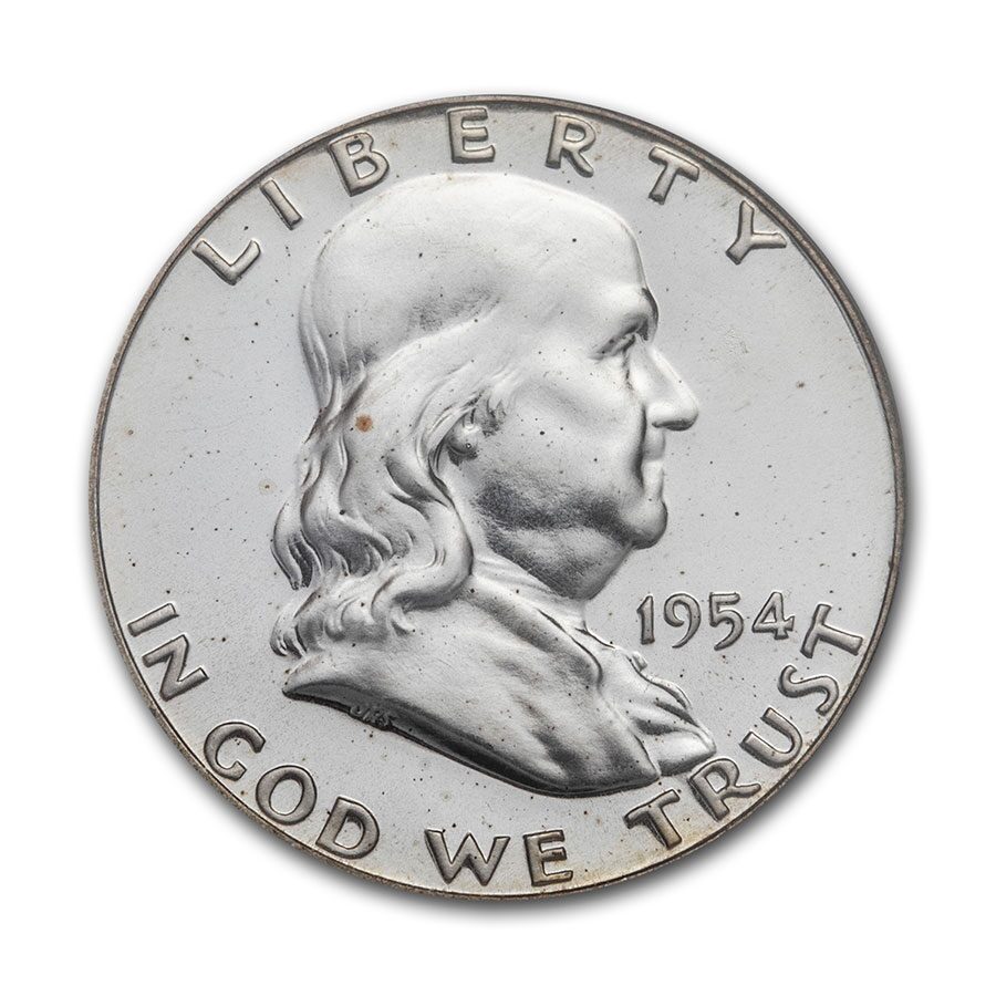 1954 Franklin Half Dollar PR-64 PCGS
