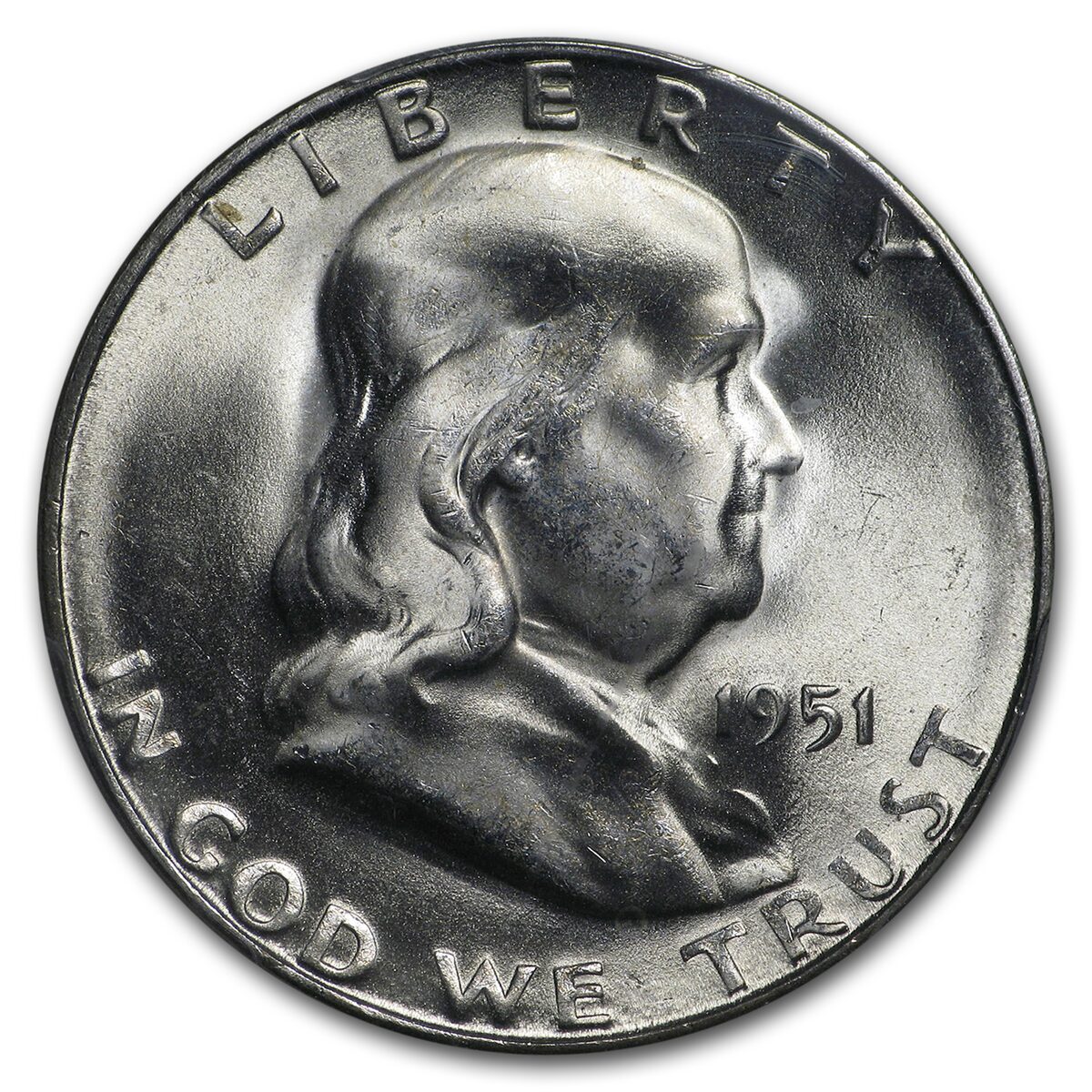 1951-S Franklin Half Dollar MS-65 PCGS