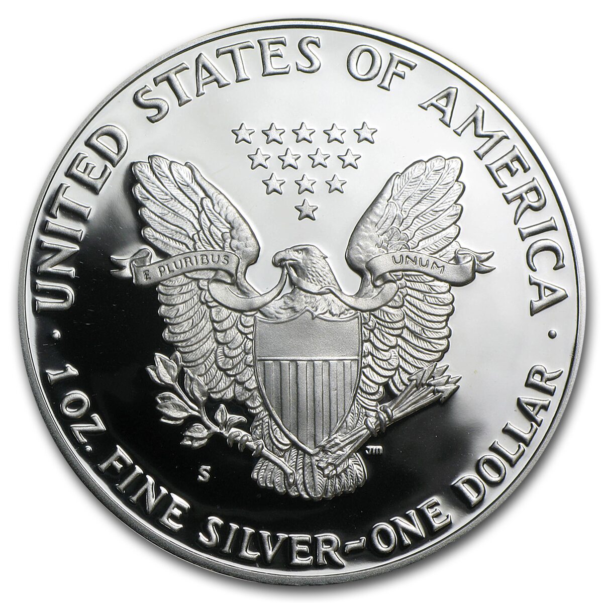 1986-S 1 oz Proof American Silver Eagle (w/Box & COA)