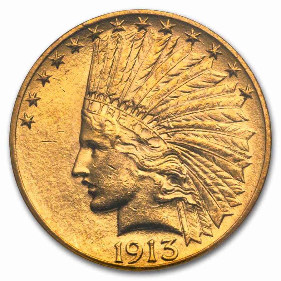 1913 $10 Indian Gold Eagle MS-62 NGC
