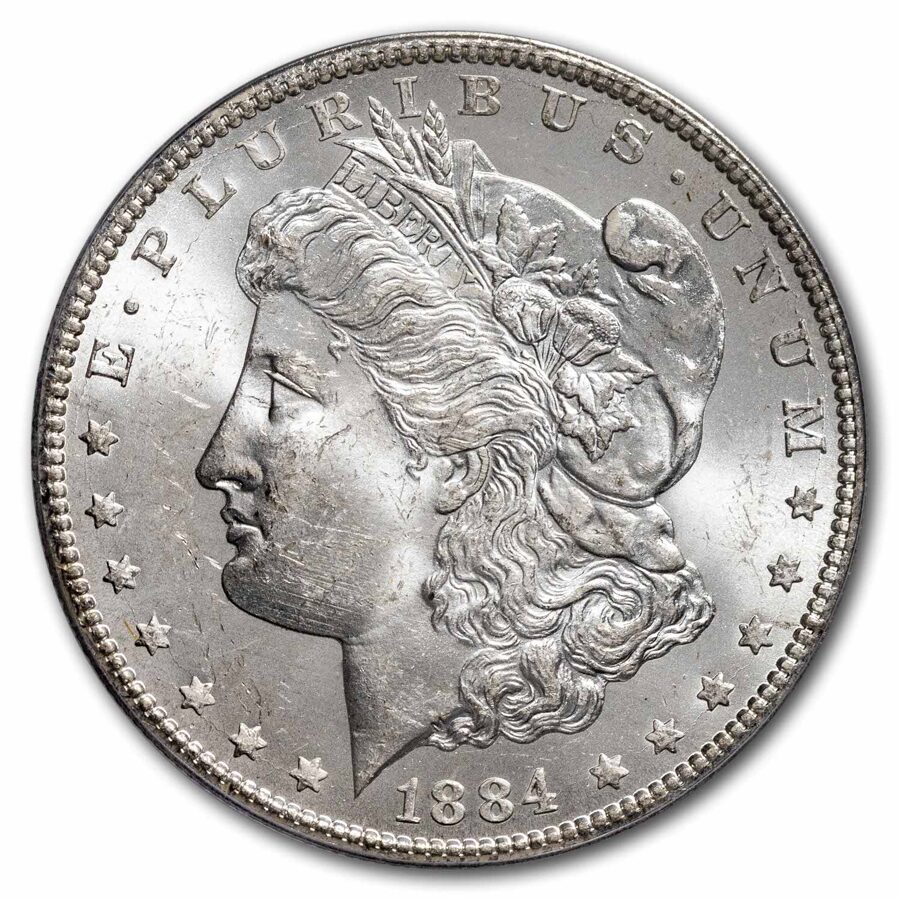 1884-CC Morgan Dollar MS-62 PCGS