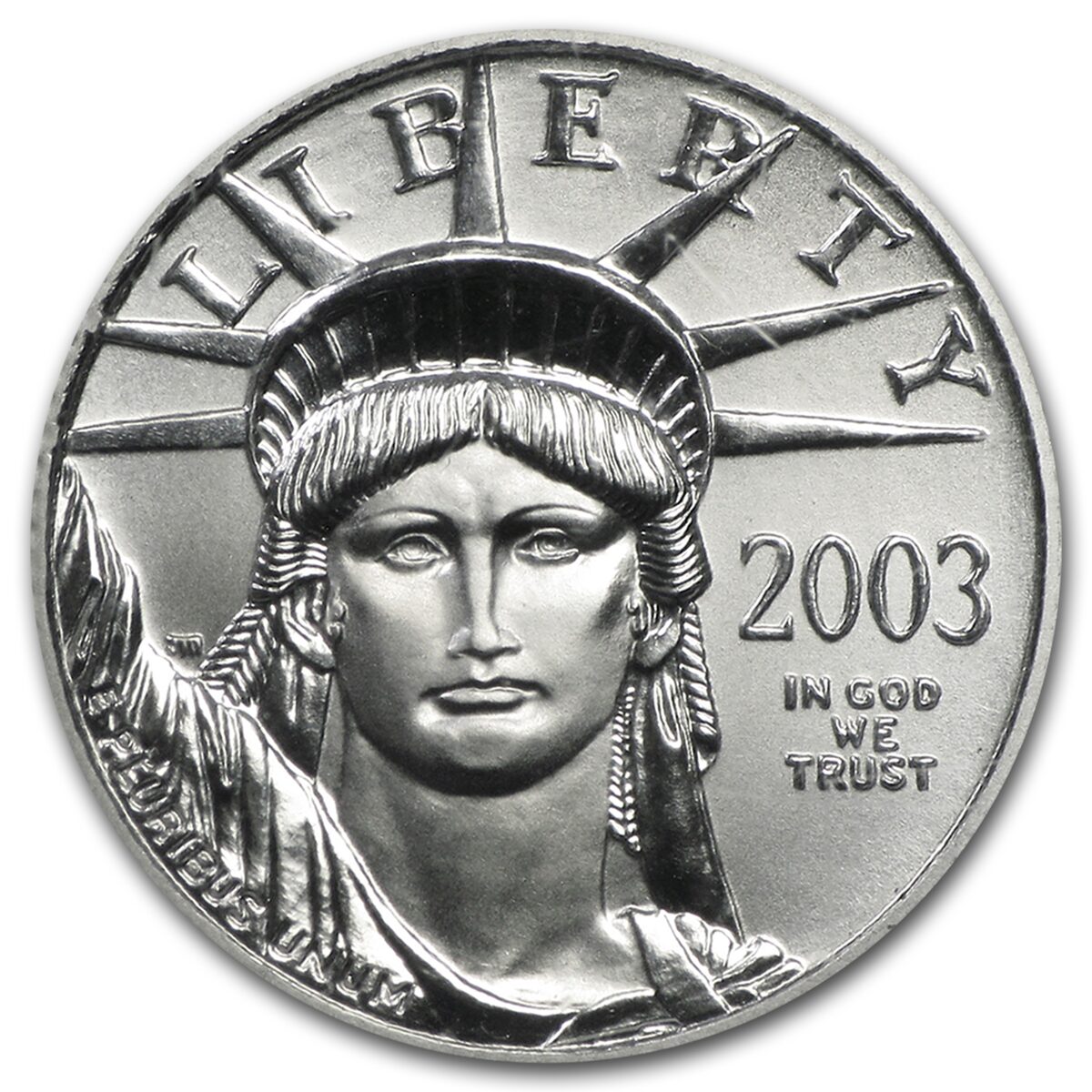 2003 1/10 oz American Platinum Eagle MS-69 NGC