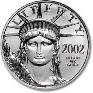 2002 1/10 oz American Platinum Eagle MS-69 NGC