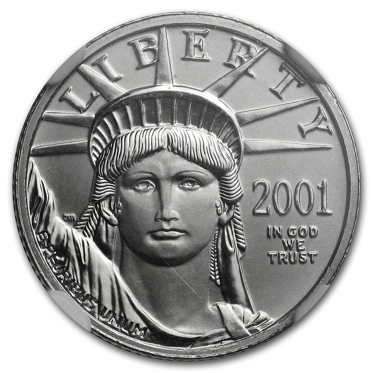 2001 1/10 oz American Platinum Eagle MS-69 NGC
