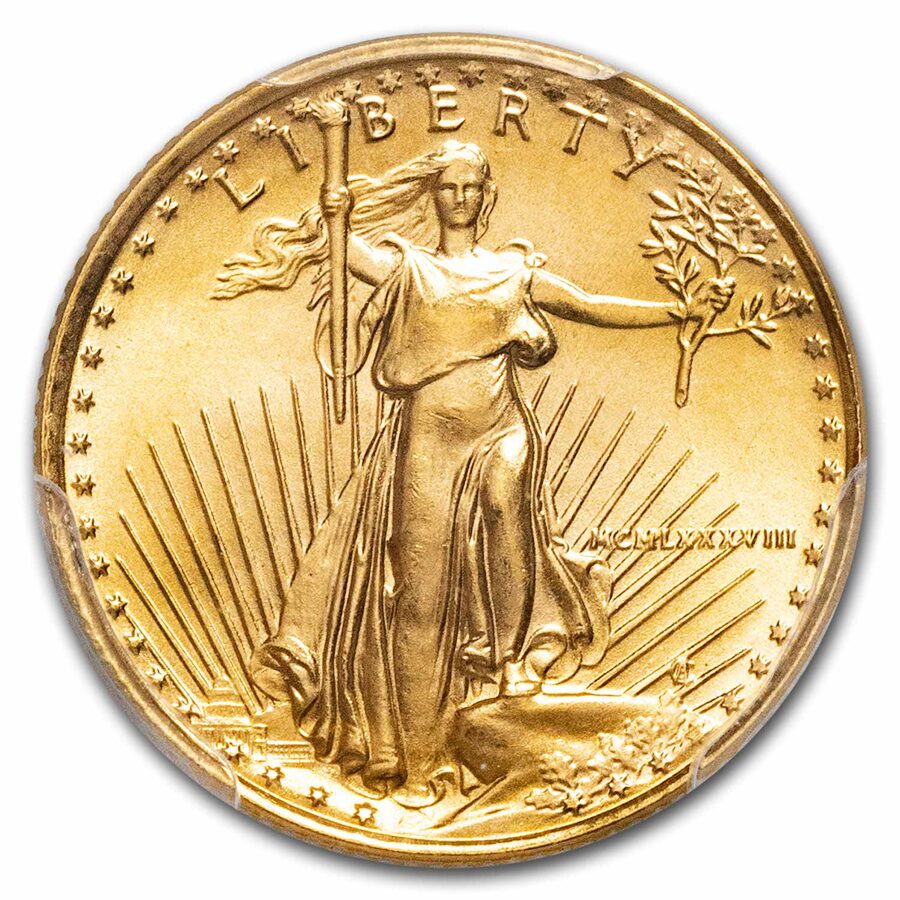 1988 1/10 oz American Gold Eagle MS-69 PCGS