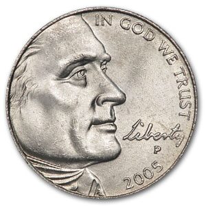2005-P Jefferson Nickel Ocean in View BU