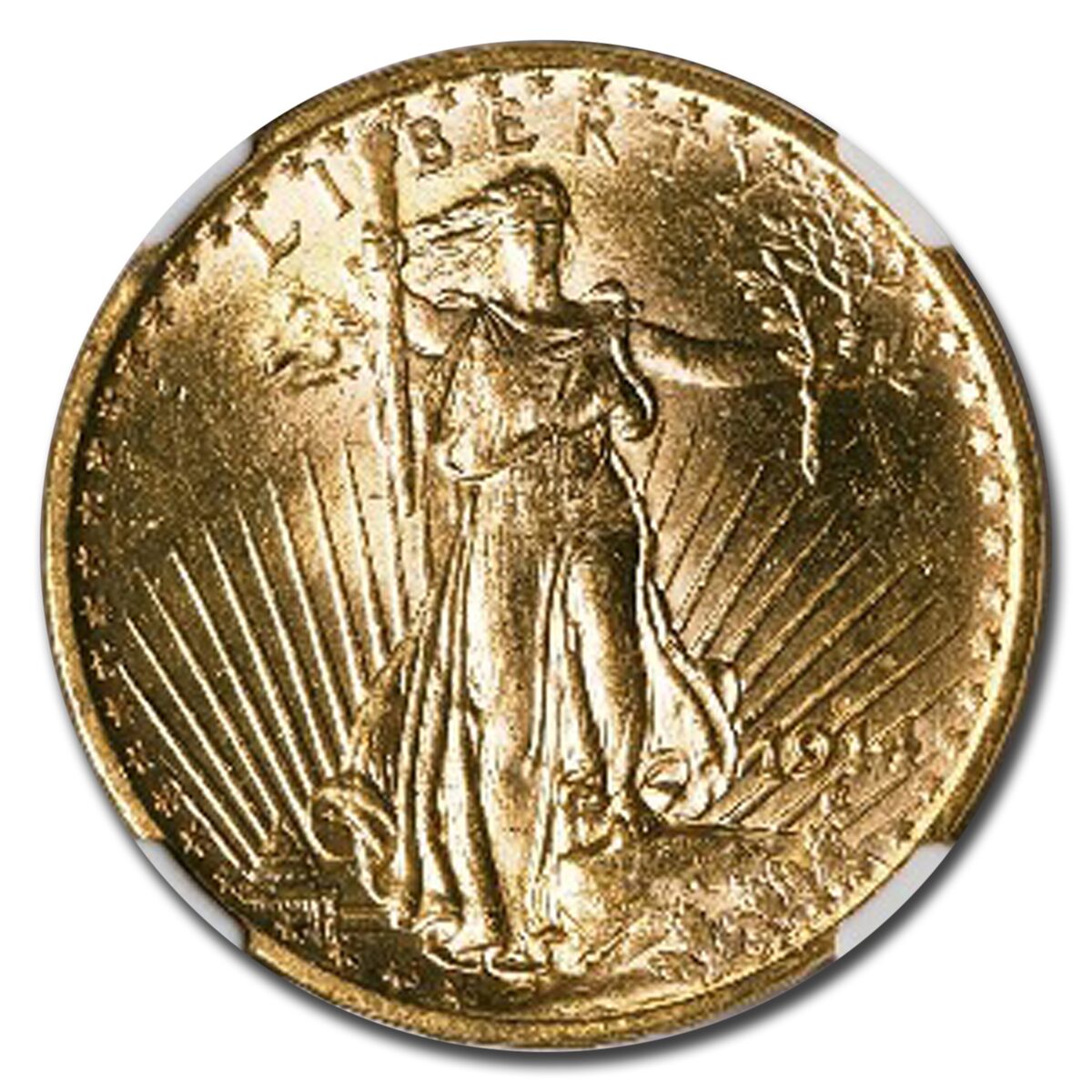 1914-S $20 St Gaudens Gold Double Eagle MS-63 NGC