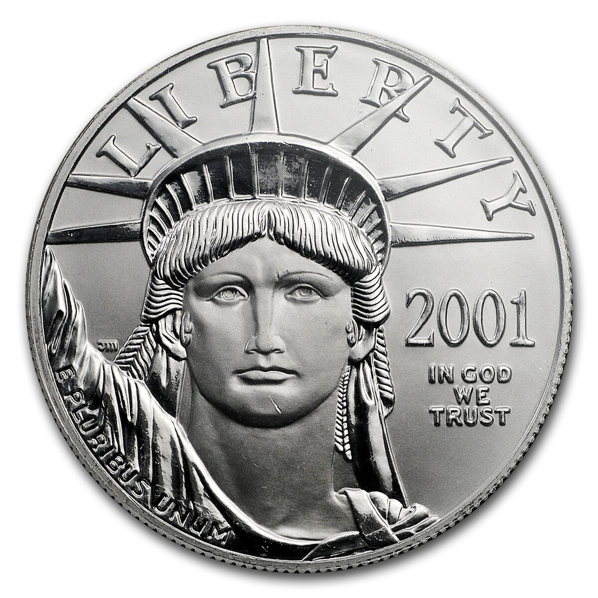 2001 1 oz American Platinum Eagle MS-69 NGC