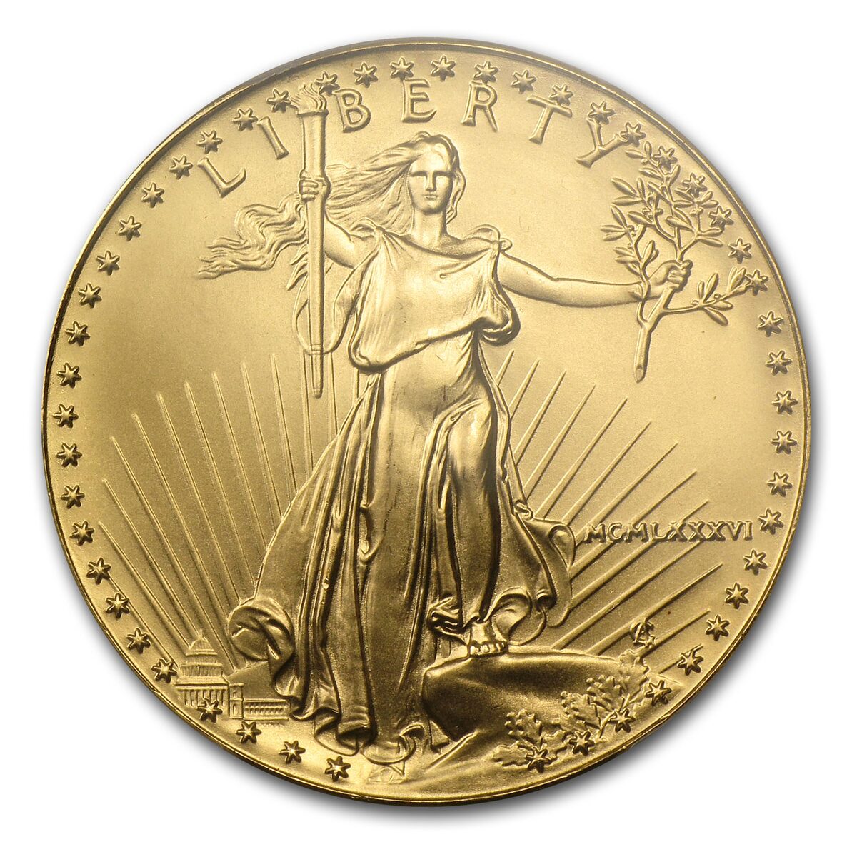 1986 1 oz American Gold Eagle MS-69 PCGS