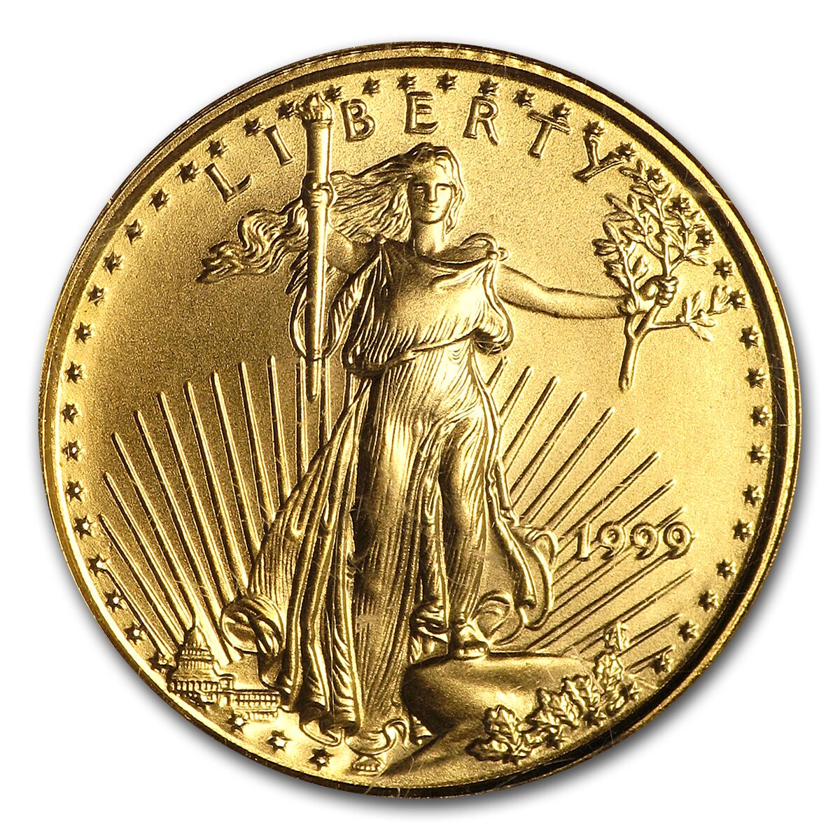 1999 1/10 oz American Gold Eagle MS-69 PCGS